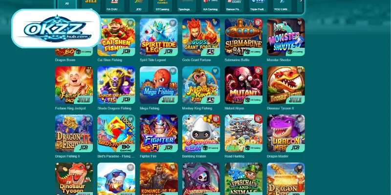 4 Leading Games Defining the OKZZ Fishing Experience
